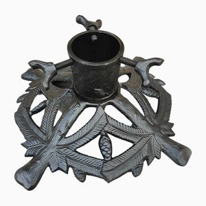 Art Nouveau Cast Iron Christmas Tree Stand-CAQ-1732224