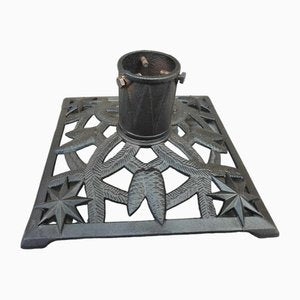 Art Nouveau Cast Iron Christmas Tree Stand-CAQ-1732225