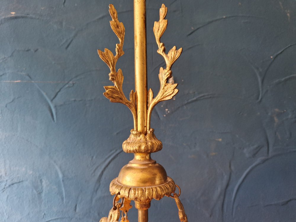 Art Nouveau Ceiling Light in Brass from Jugendstil, 1920s