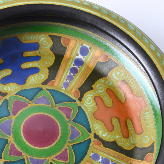 Art Nouveau Ceramic Bowl by Klaas Vet for Arnhemsche Fayencefabriek, 1910s