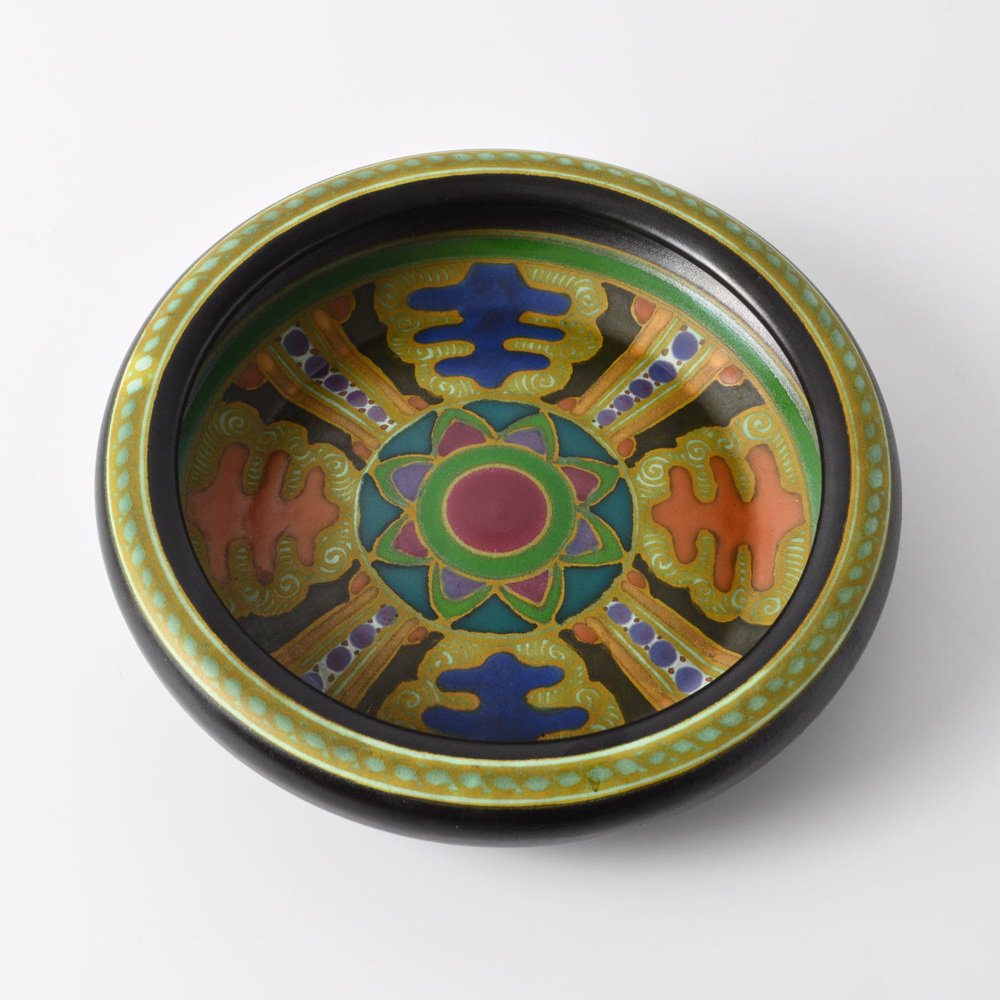 Art Nouveau Ceramic Bowl by Klaas Vet for Arnhemsche Fayencefabriek, 1910s