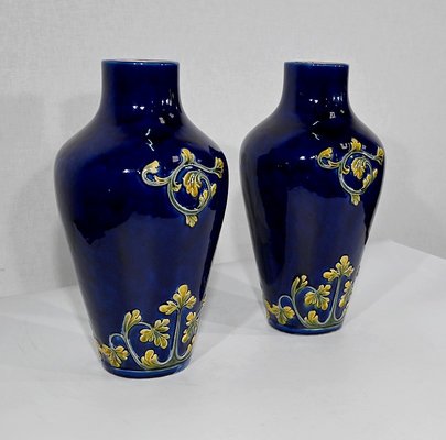 Art Nouveau Ceramic Vases, 1900s, Set of 2-RVK-1353301