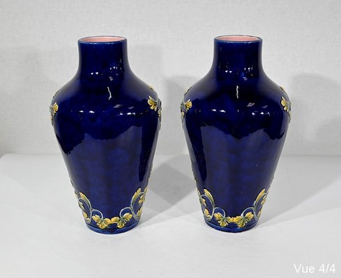 Art Nouveau Ceramic Vases, 1900s, Set of 2-RVK-1353301