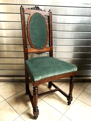 Art Nouveau Chair in Oak, Early 20th Century-WQQ-2022913