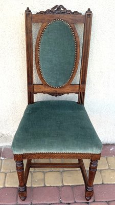 Art Nouveau Chair in Oak, Early 20th Century-WQQ-2022913