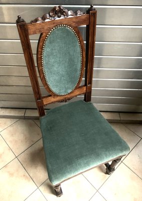 Art Nouveau Chair in Oak, Early 20th Century-WQQ-2022913