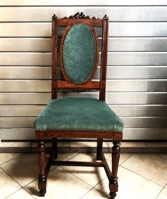 Art Nouveau Chair in Oak, Early 20th Century-WQQ-2022913