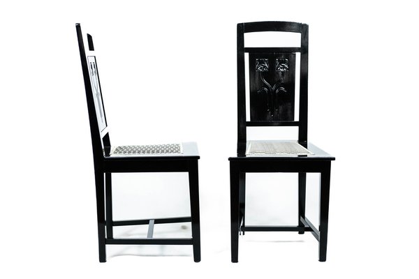 Art Nouveau Chairs by Friedrich Otto Schmidt, Set of 2-TSE-1293508