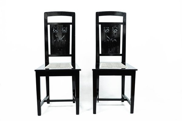 Art Nouveau Chairs by Friedrich Otto Schmidt, Set of 2-TSE-1293508