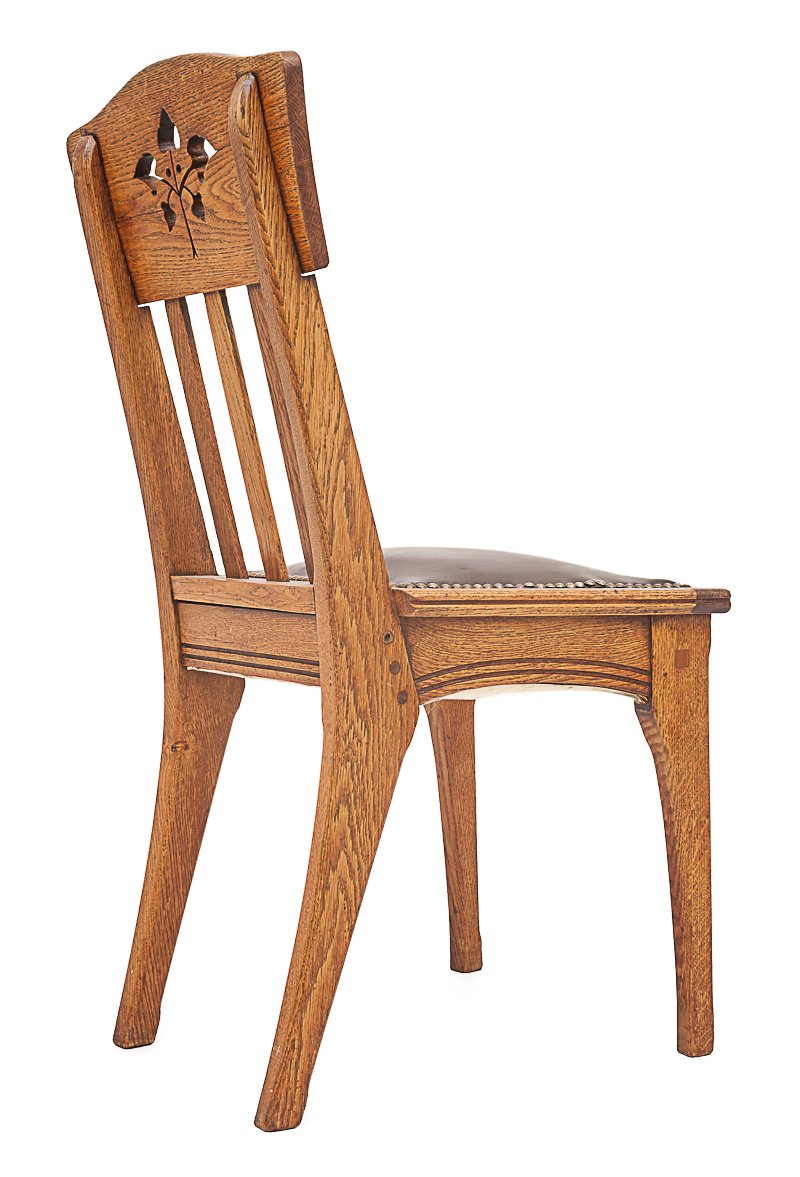 Art Nouveau Chairs by Léon Jallot, 1905, Set of 6