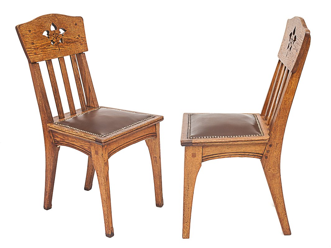 Art Nouveau Chairs by Léon Jallot, 1905, Set of 6