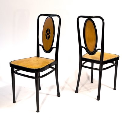 Art Nouveau Chairs by Marcel Kammerer for Thonet, Vienna, 1908, Set of 2-TG-937589