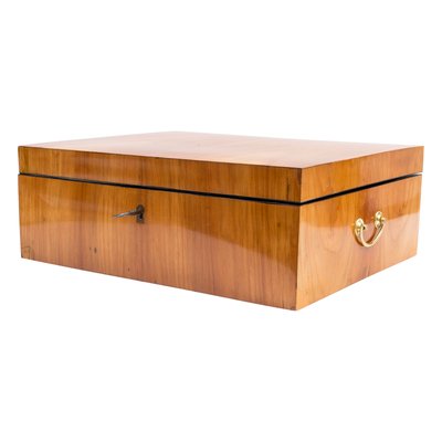 Art Nouveau Cherry Wood Casket-WFJ-1068945