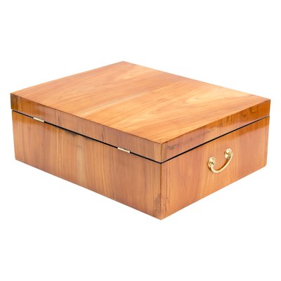 Art Nouveau Cherry Wood Casket-WFJ-1068945