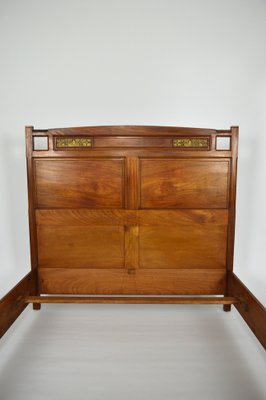 Art Nouveau Clematis Bedroom Set in Mahogany by Mathieu Gallerey, Set of 3-XNH-953875