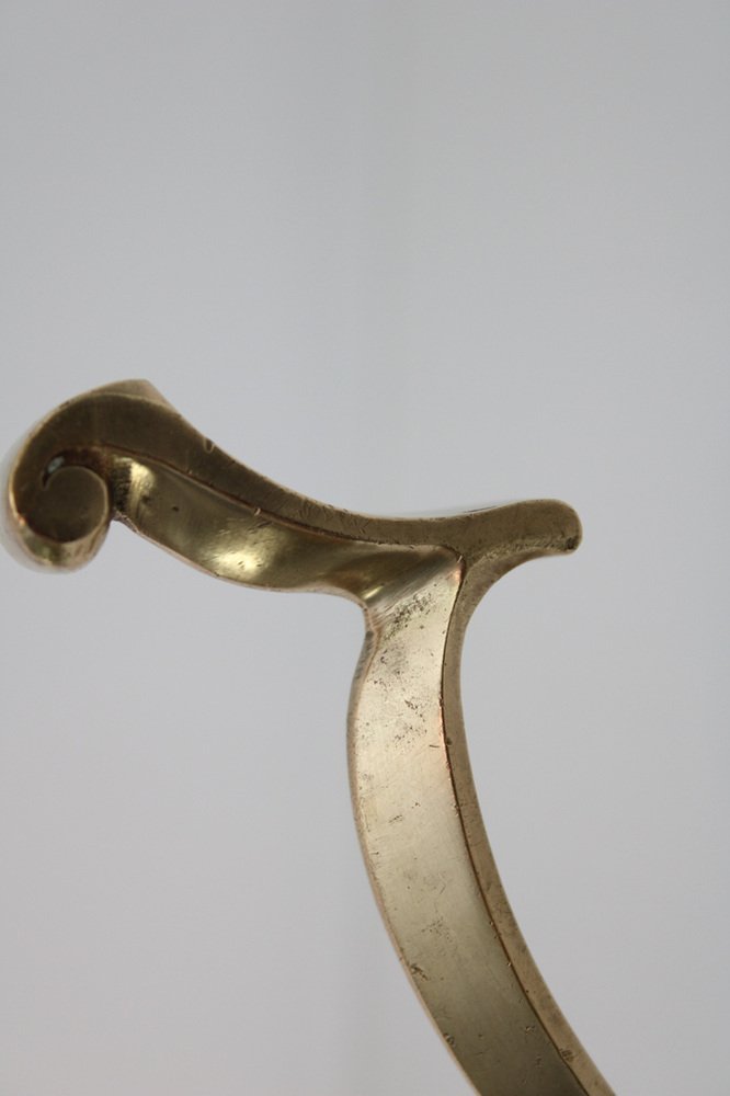 Art Nouveau Clothes Hook from Brass, 1900s, Set of 5