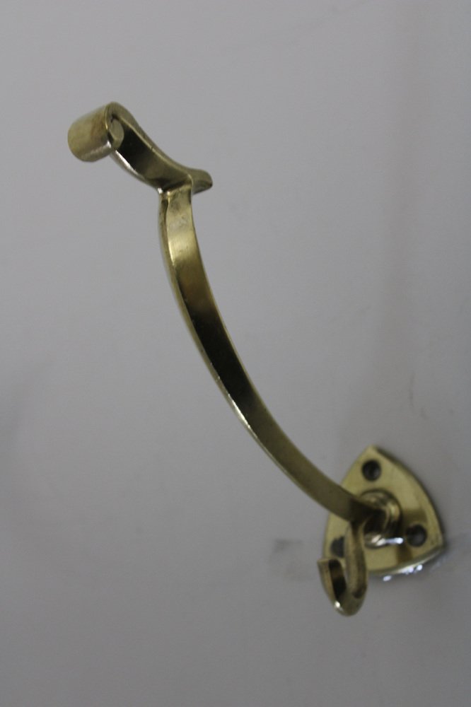 Art Nouveau Clothes Hook from Brass, 1900s, Set of 5