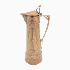 Art Nouveau Copper Can by Carl Deffner Esslingen. 1900s-WK-1750445