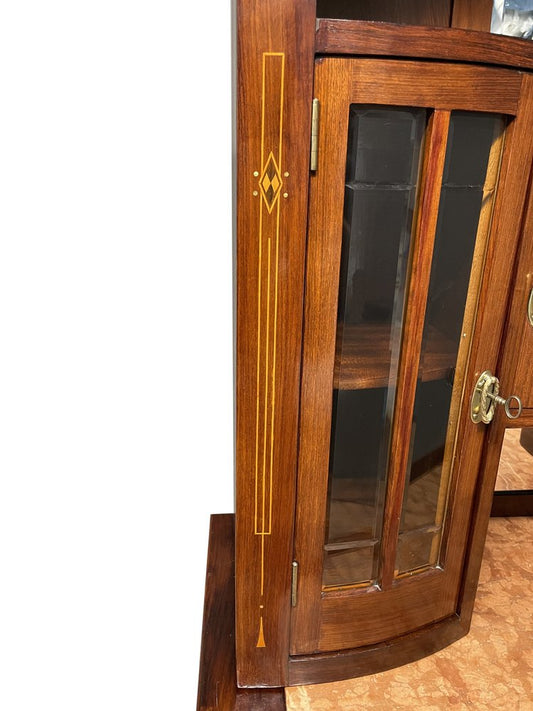 Art Nouveau Credenza in Rosewood, 1910s