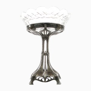 Art Nouveau Crystal Bowl on Stand from WMF, 1890s-BKO-1799032