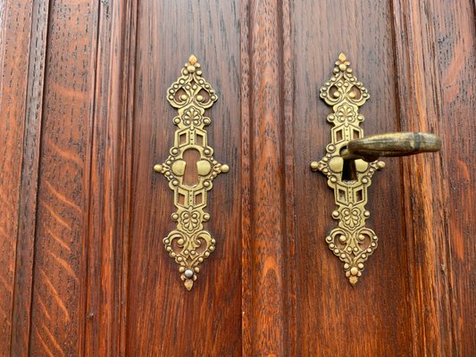 Art Nouveau Cupboard in Oak, 1900s-WQQ-2027209