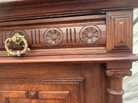 Art Nouveau Cupboard in Oak, 1900s-WQQ-2027209