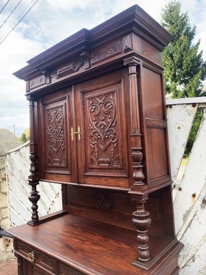 Art Nouveau Cupboard in Oak, 1900s-WQQ-2027209