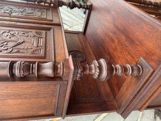 Art Nouveau Cupboard in Oak, 1900s-WQQ-2027209