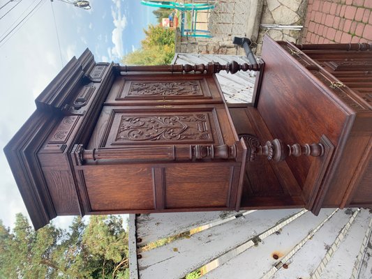 Art Nouveau Cupboard in Oak, 1900s-WQQ-2027209