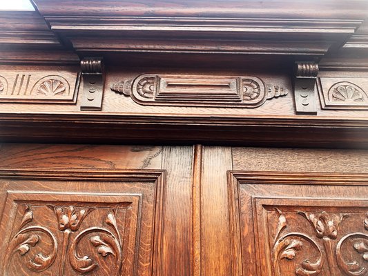 Art Nouveau Cupboard in Oak, 1900s-WQQ-2027209