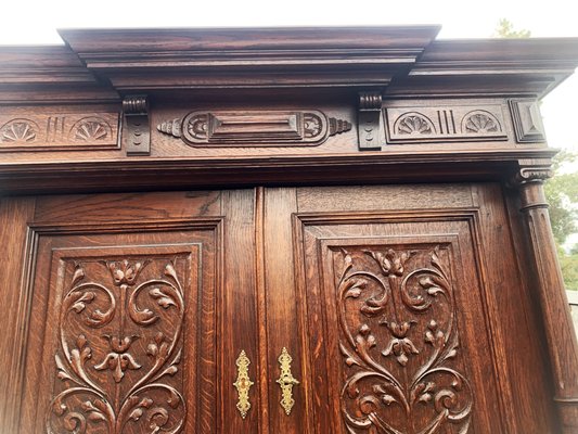 Art Nouveau Cupboard in Oak, 1900s-WQQ-2027209