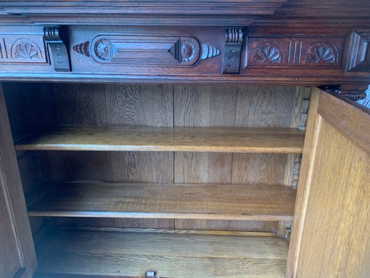 Art Nouveau Cupboard in Oak, 1900s-WQQ-2027209