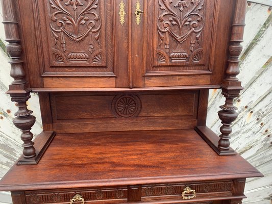 Art Nouveau Cupboard in Oak, 1900s-WQQ-2027209