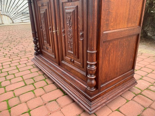 Art Nouveau Cupboard in Oak, 1900s-WQQ-2027209