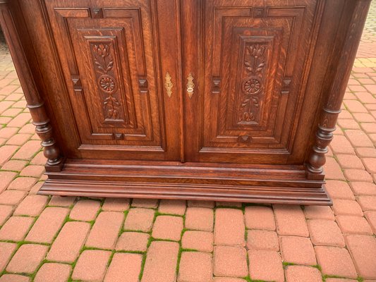 Art Nouveau Cupboard in Oak, 1900s-WQQ-2027209