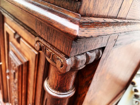 Art Nouveau Cupboard in Oak, 1900s-WQQ-2027209