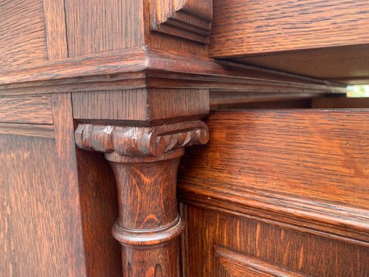 Art Nouveau Cupboard in Oak, 1900s-WQQ-2027209