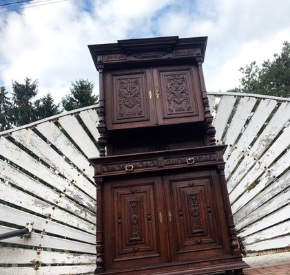 Art Nouveau Cupboard in Oak, 1900s-WQQ-2027209