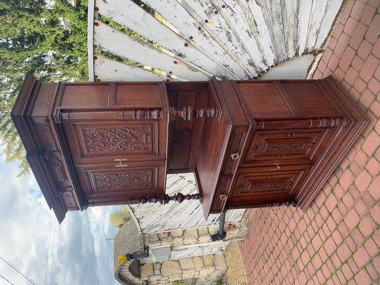 Art Nouveau Cupboard in Oak, 1900s-WQQ-2027209