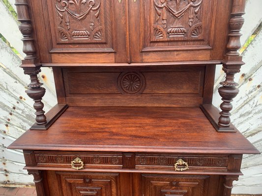 Art Nouveau Cupboard in Oak, 1900s-WQQ-2027209