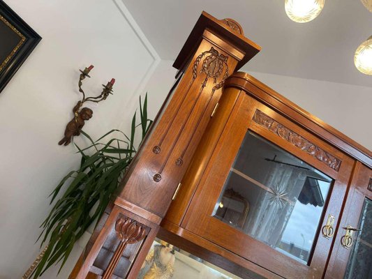 Art Nouveau Cupboard with Carvings-PXE-2031893