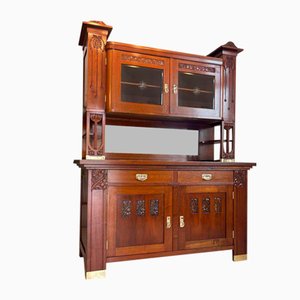 Art Nouveau Cupboard with Carvings-PXE-2031893