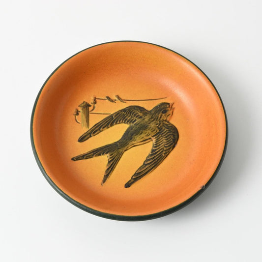 Art Nouveau Danish Plate with Swallow from Ipsen, 1920s