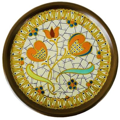 Art Nouveau Decorative Plate from Zuid-Holland Gouda, 1924-BMU-1821767