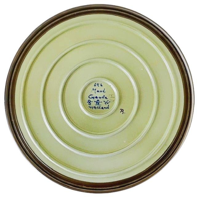 Art Nouveau Decorative Plate from Zuid-Holland Gouda, 1924