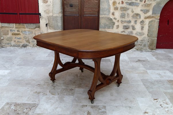 Art Nouveau Dining Room Table by Maison Krieger, 1900-XNH-1804460