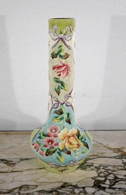 Art Nouveau Earthenware Vase from Longchamp, 1890s / 1900s-RVK-1378174