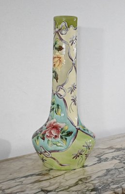 Art Nouveau Earthenware Vase from Longchamp, 1890s / 1900s-RVK-1378174