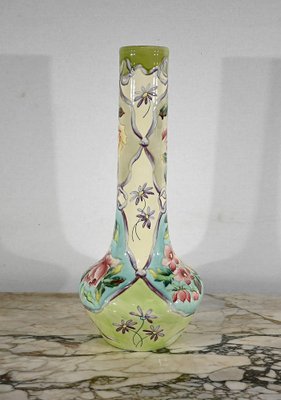 Art Nouveau Earthenware Vase from Longchamp, 1890s / 1900s-RVK-1378174