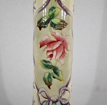 Art Nouveau Earthenware Vase from Longchamp, 1890s / 1900s-RVK-1378174